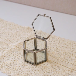 Silvery Hexagon Small Jewelry Boxes For Gifts 5