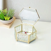 Hexagonal Glass Jewelry Box Wholesale 1