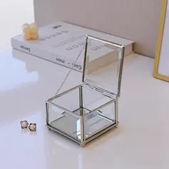 Glass Jewelry Gift Box Ring Case 2