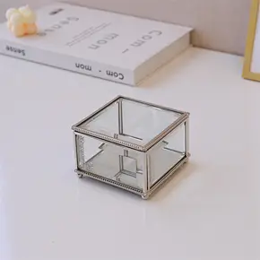 Glass Jewelry Gift Box Ring Case 3