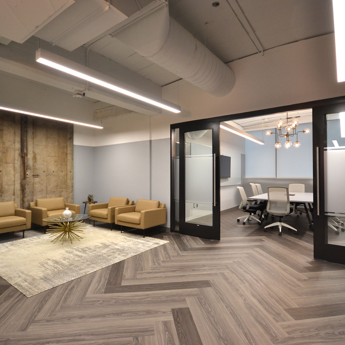 Office floor covering we offer pvc flooring which is easy to maintain‌.