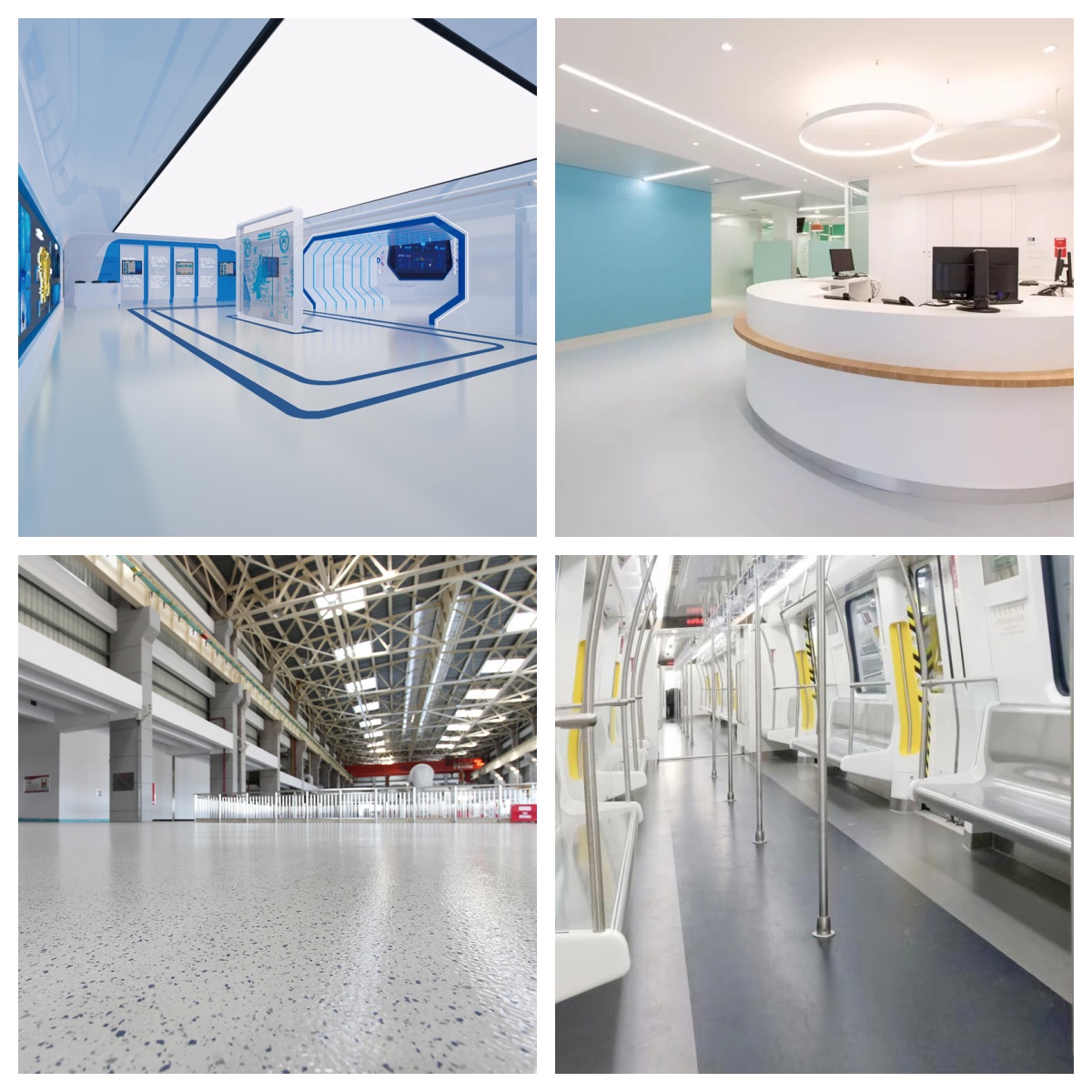 Commercial rubber flooring