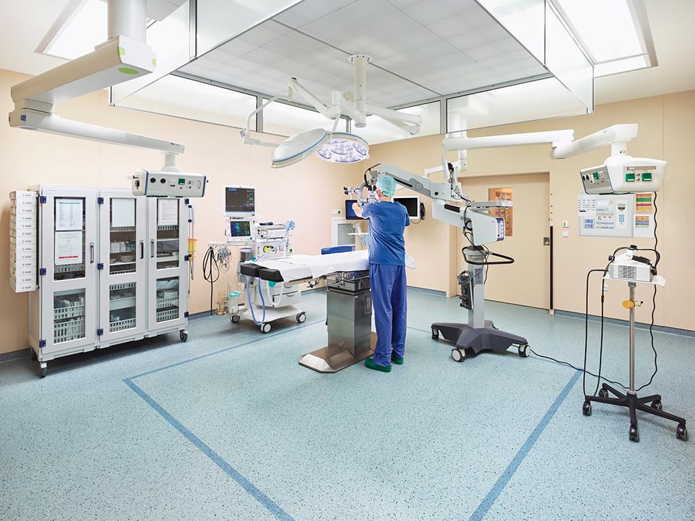 rubber floor in hospital