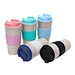 Hot selling Eco-friendly Reusable Wheat Straw Plastic Coffee Mug High Quality Camping Travel Cup with Lid