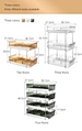 stackable cube acrylic storage boxes