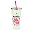 straw plastic cups