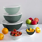 plastic salad bowl set