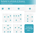 plastic storage drawer organizer