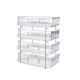stackable cube acrylic storage boxes