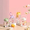 personalized kids plastic cups with straws