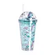 straw plastic cups