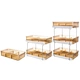 stackable cube acrylic storage boxes