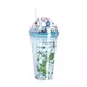 straw plastic cups