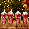 straw plastic cups
