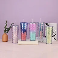 plastic cup with straw and lid