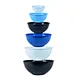plastic salad bowl set