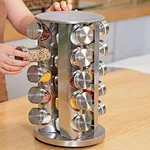 Spice rack with 20 jars