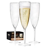 Top Selling Set of 36 Unbreakable BPA Free Plastic Wine Glass Cup Champagne Goblet with Customized Logo and Color