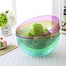 round clear plastic bowl