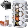 Spice rack with 20 jars