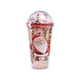 plastic cup with straw and lid
