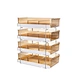 stackable cube acrylic storage boxes
