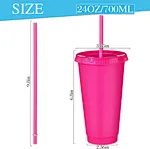 plastic reusable cup plastic cup with straw and lid PP
