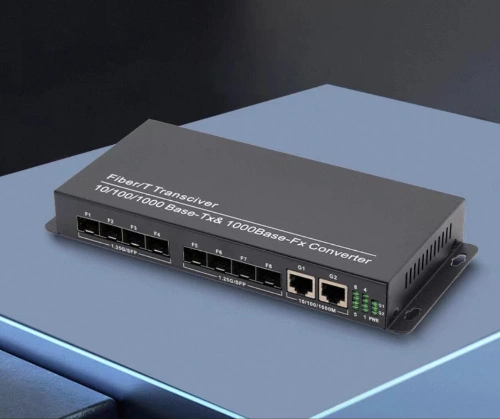 HCH offers stable 1000 mbit 8 fiber 2 copper transceivers for transmission.