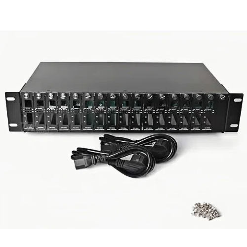 HCH can offer you 2U 16 slots optical transceiver racks that enables multiple types of rate optical modules to work simultaneously.