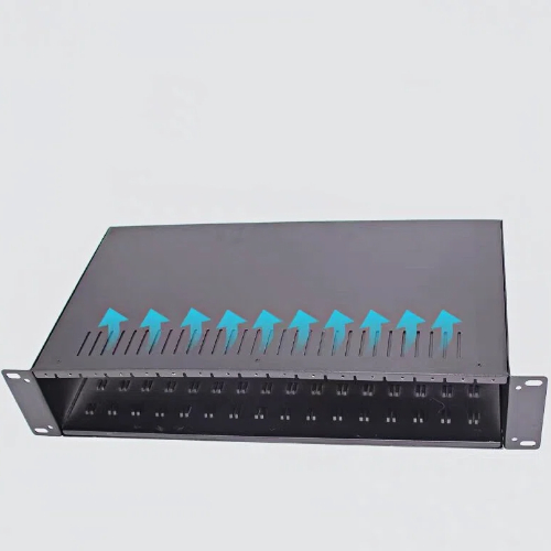HCH can offer you 2U 16 slots optical transceiver racks that enables multiple types of rate optical modules to work simultaneously.