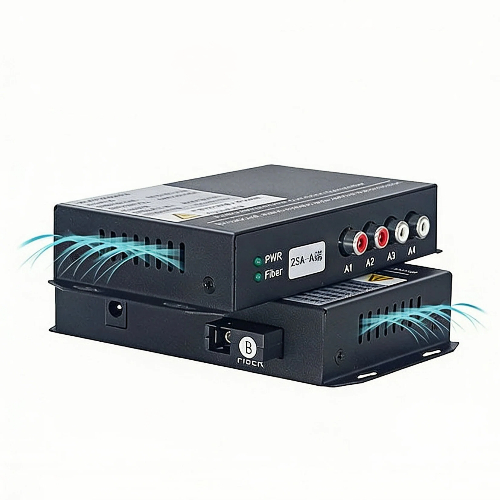 our 2 channel bidirectional audio optical transceivers operate with lasting stability, without any delay or attenuation.