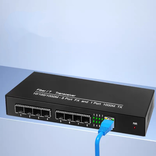 HCH offers stable 1000mbps 8 fiber 1 copper transceivers for transmission.