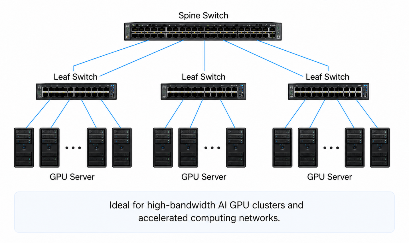 400g qsfp-dd sr8 ai gpu cluster connectivity application