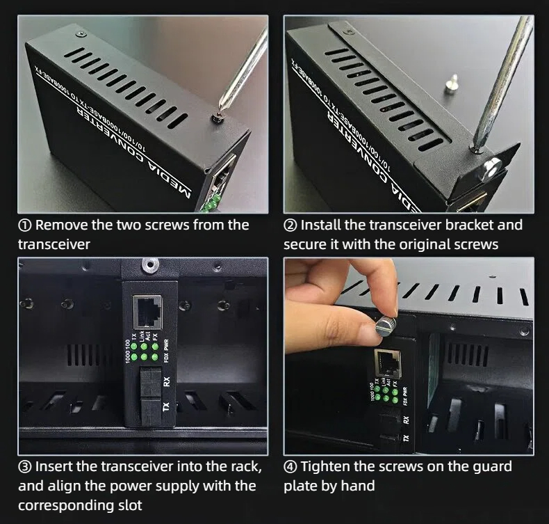 HCH can offer you 2U 14 slots optical transceiver racks that enables multiple types of rate optical modules to work simultaneously.