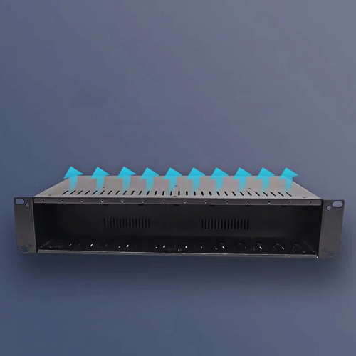 HCH can offer you 2U 14 slots optical transceiver racks that enables multiple types of rate optical modules to work simultaneously.
