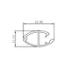 Aluminum curtain bottom rail for roller blind