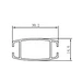 Customized Aluminium roller  Blinds Bottom Rail factory wholesale curtain components matched motor tube