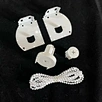 28mm Zebra mechanism European roller blind accessories with bead chain curtain components windows clutch