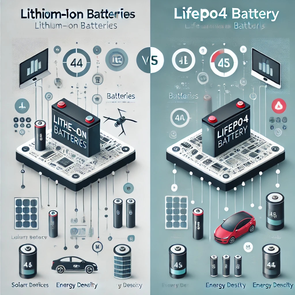 Lithium Ion Battery VS LiFePO4 Battery