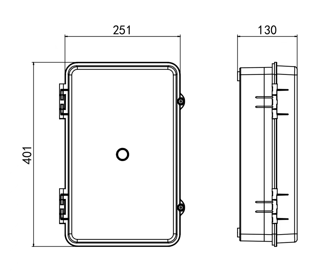 one way three phase meter box