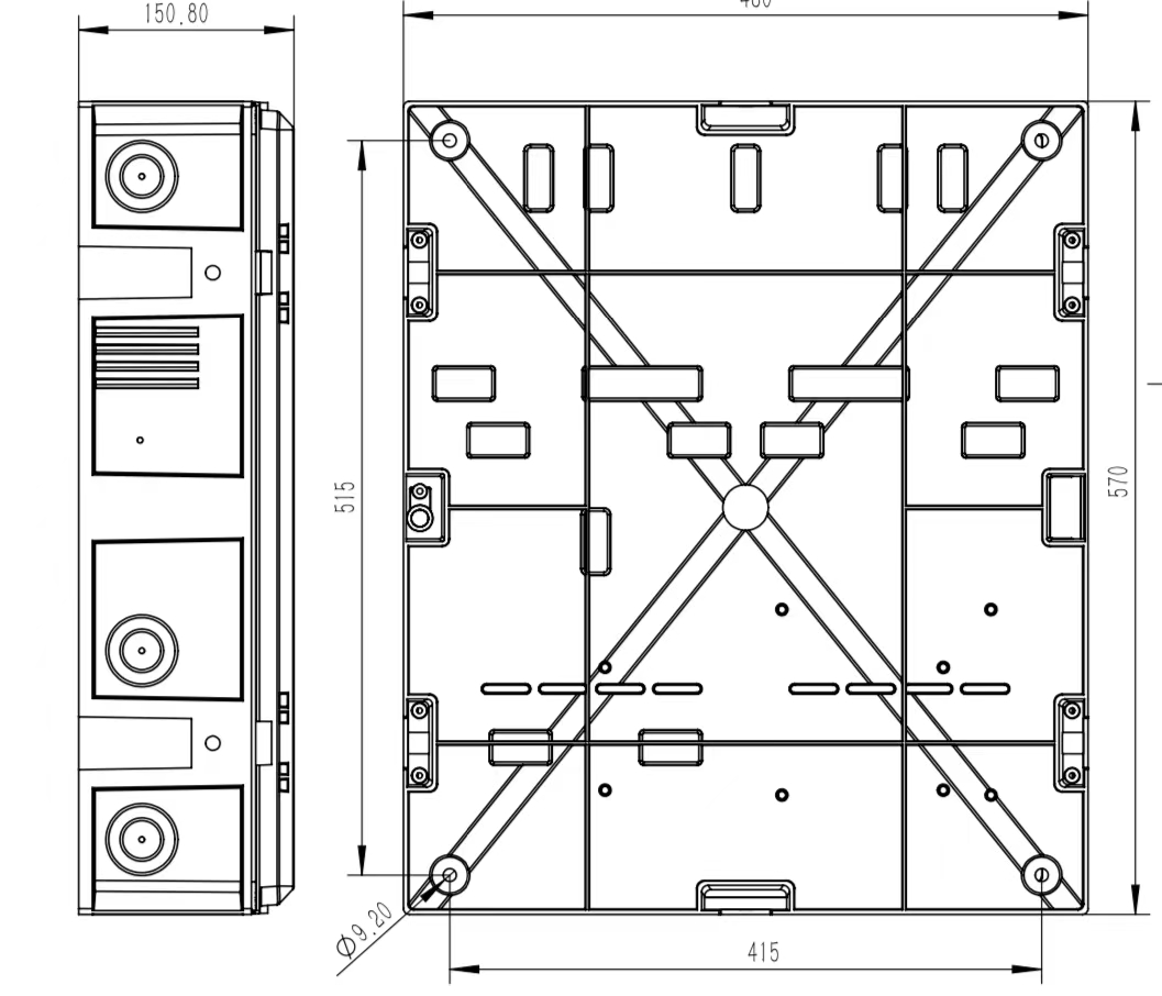 single phase four way meter box