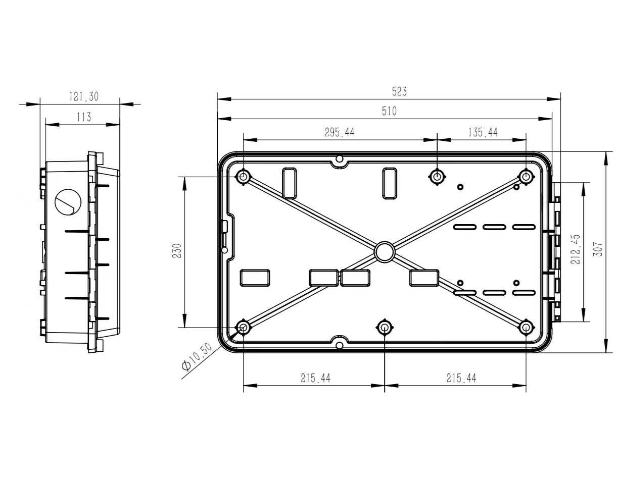 single phase two way meter box