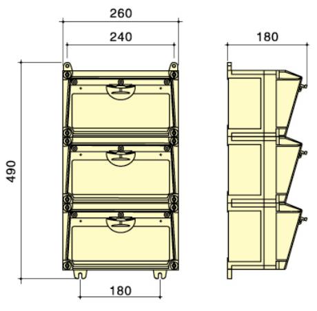 Combinedable Waterproof Distribtion box