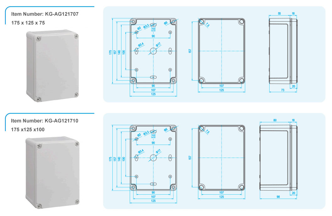 kg-ag series junction box