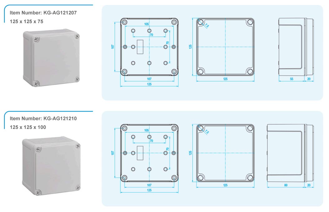 kg-ag series junction box