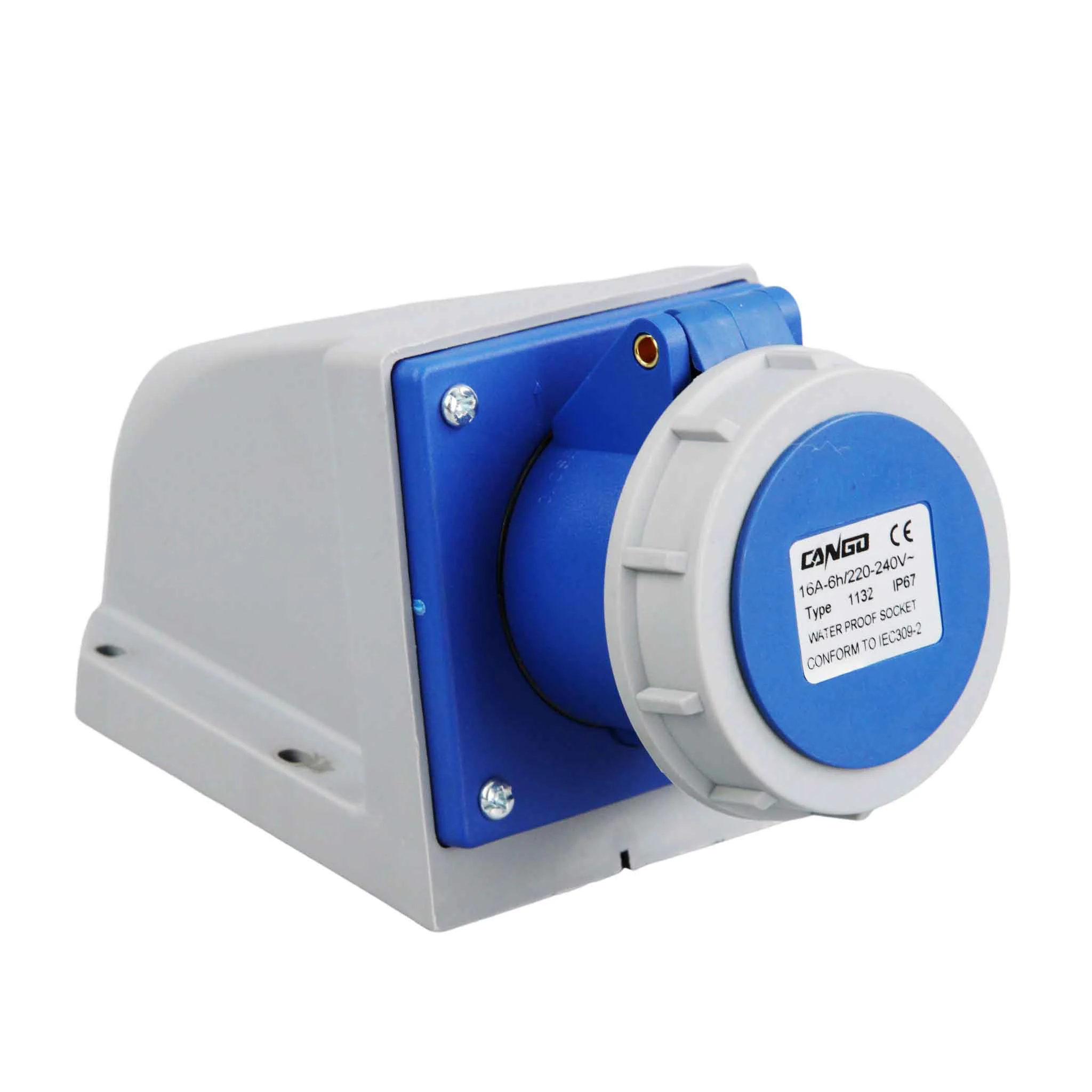 KG-1132/KG-1232 IP67 Industrial Socket Outlet CANGO KG-1132/KG-1232 IP67 Industrial Socket Outlet for industrial power connection