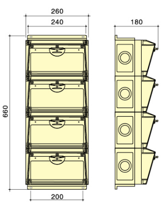 Combinedable Waterproof Distribution Box