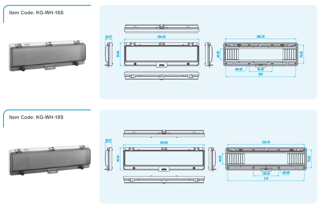CANGO KG-WH-S protective window hood application image for meter box window protection