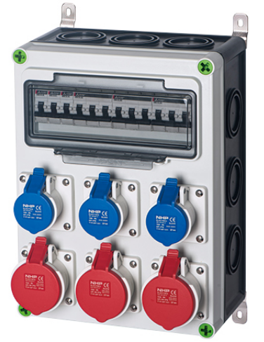 CANGO KG281916-012P waterproof socket box installation reference for outdoor socket distribution CANGO KG28 Assembled Waterproof Socket Distribution Box for outdoor socket distribution