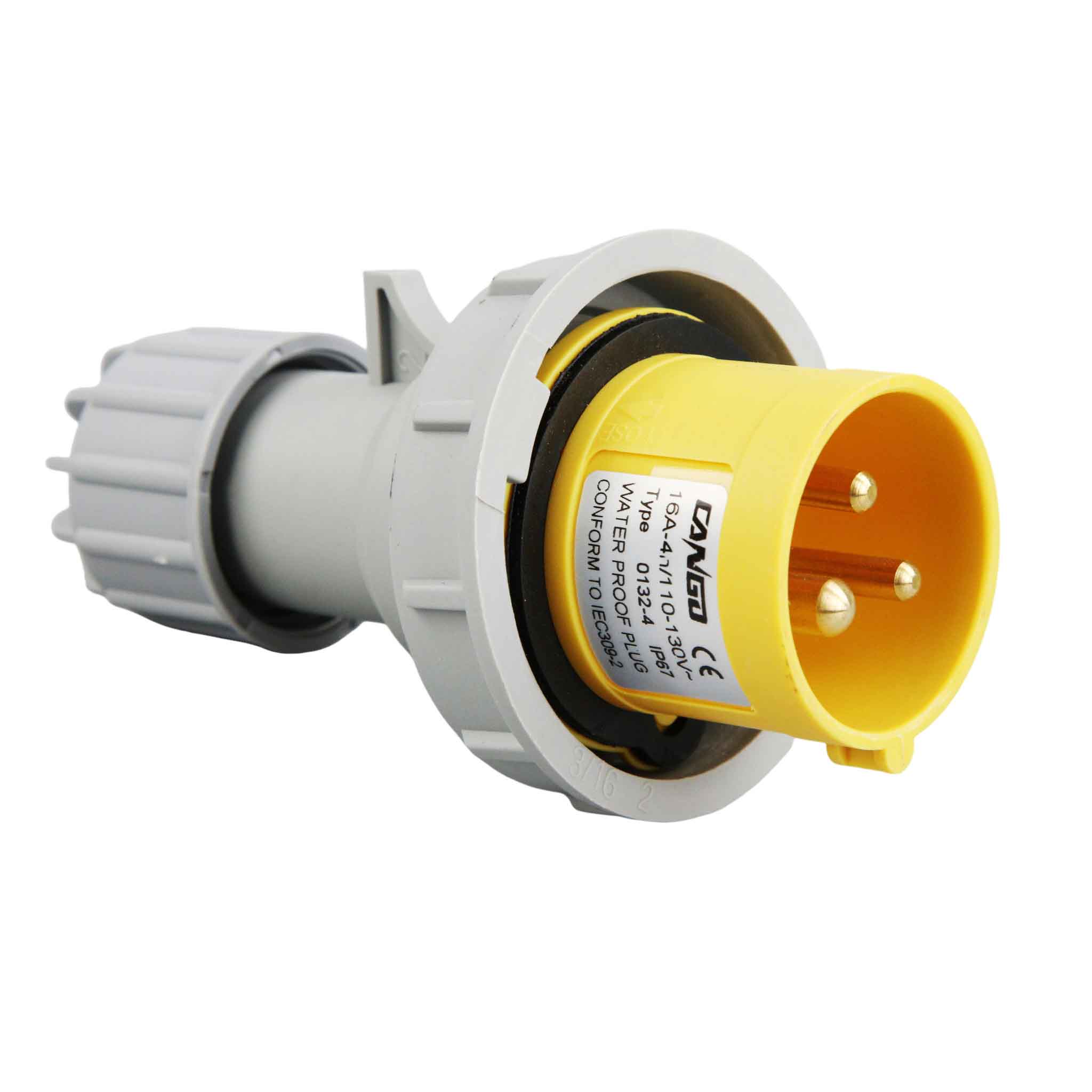 KG-0132-4/KG-0232-4 110V IP67 Industrial Plug CANGO KG-0132-4/KG-0232-4 110V IP67 Industrial Plug for industrial power connection